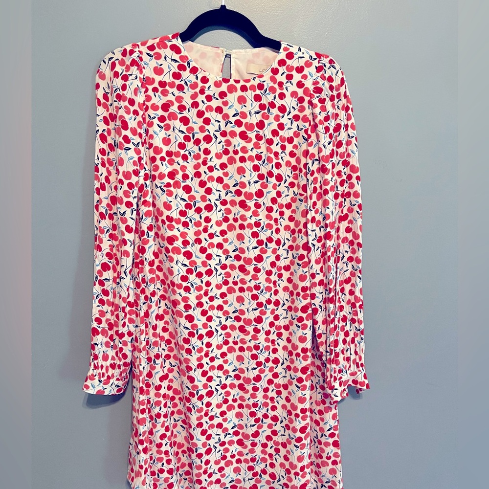 Loft apple print dress- size Xs